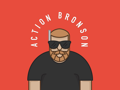 Mr. Wonderful action bronson character design flat hip hop illustration lettering new york nyc rap type vector