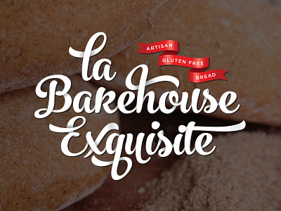 Bakehouse Logotype bakery bread design free gluten logo logotype typography
