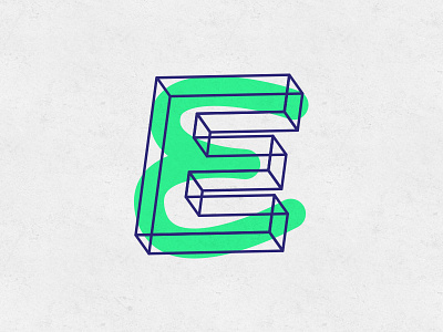 The letter E