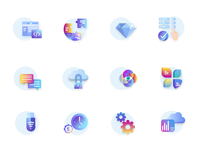 Icons set design icon illustration vector