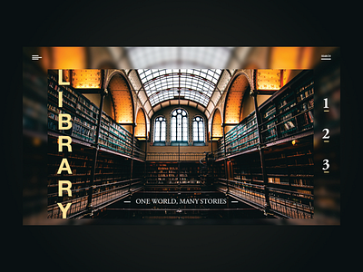 Library Landing Page Concept