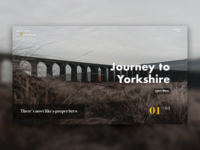 Welcome to Yorkshire Landing Page branding design dribbble graphic design imagery landing page design photoshop re design typography web web desgin website yorkshire