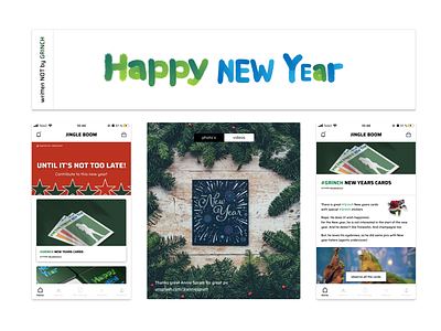 Happy New year! app design new year ui ux