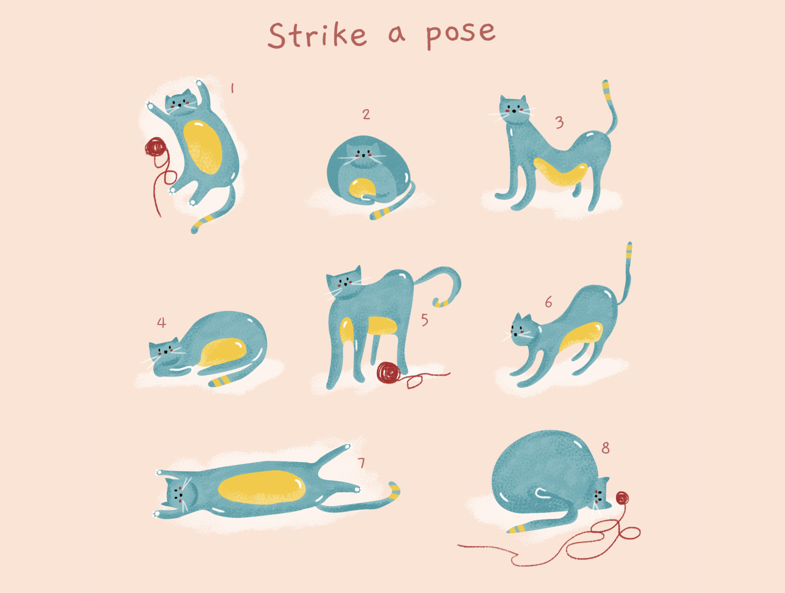 Strike a pose 📸 by Valentina Salvi on Dribbble