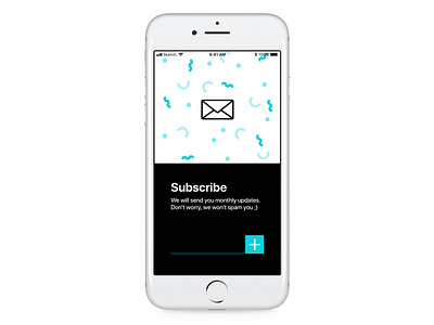 Daily UI 26 - Subscribe app application daily ui daily ui challenge dailyui26 design email interface newsletter pattern subscribe subscription ui updates