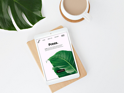 Daily UI 51 - Press Page / In Context app application daily ui daily ui challenge dailyui51 design green interface leaf leaves nature plant plants press press page ui