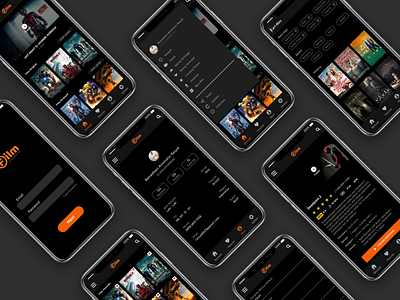 App - Streaming Film app branding design flat marketing agency streaming app ui ux