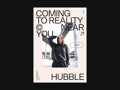 Poster design for Hubble’s capsule collection⁣ branding clean design editorial editorial design illustration minimal poster typography ui visual