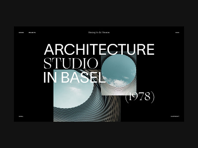 Herzog & de Meuron Architecture Studio architecture branding clean concept design editorial interior minimal studio swiss typography ui ui design ux web webdesign website