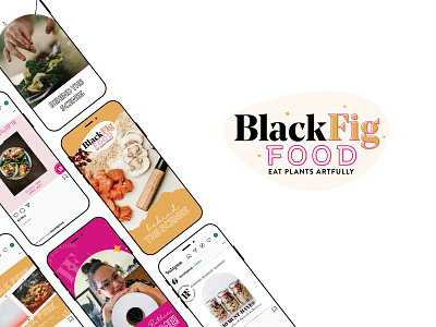 Black Fig Food Branding & Instagram Design branding foodie instagram instagram stories instagram template logo logo design