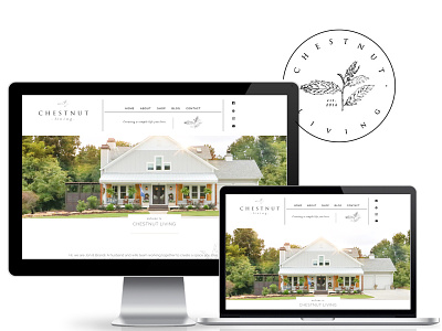 Chestnut Living Website divi fixer upper home remodel interior designer wordpress website