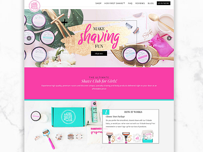 All Girl Shave Club Website