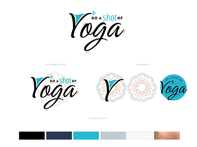Yoga Brand Board branding logo subscription box