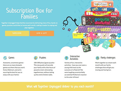 Cratejoy design for Together Unplugged Subscription Box cratejoy subscription box unplug