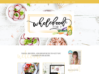 Wholefoodfor7 | Website Design divi health coach recipes whole30 wordpress