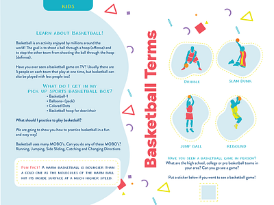 Booklet Design for Sports Subscription for Kids booklet design kids sports subscription box