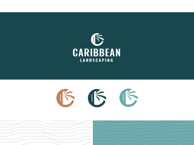 Brand Board branding caribbean landscape landscaping logo pattern