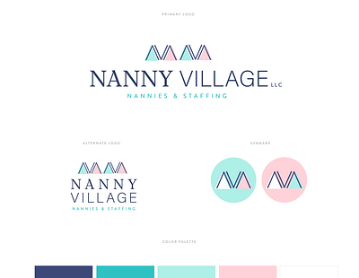 Nanny Village Branding agency branding branding agency logo logodesign nanny nanny village saffing staffing agency