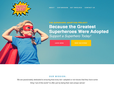 Superhero Adoption Website