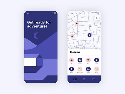 Get ready for adventure. app design designer travel ui