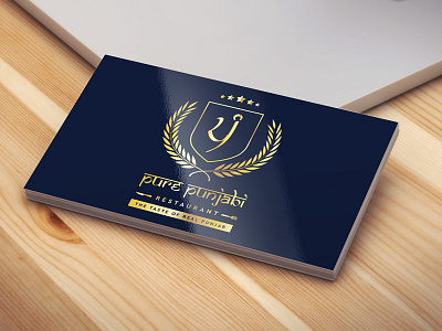 Pure Punjabi Logo business card dubai logo restaurant