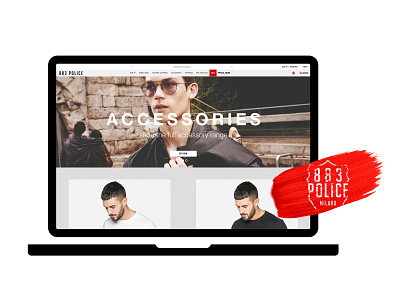 883 Police photoshop thegill website design