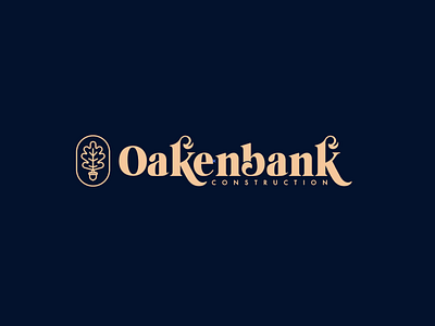 Oakenbank Logo branding carpentry design icon illustration joiner logo joinery joinery logo logo oak oak logo typography vector wood logo