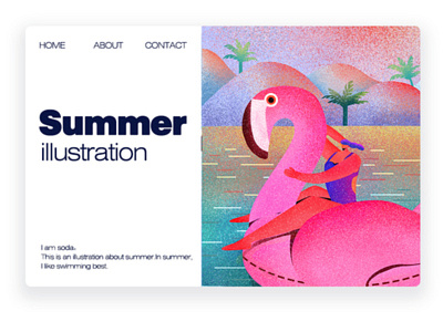 summer design illustration