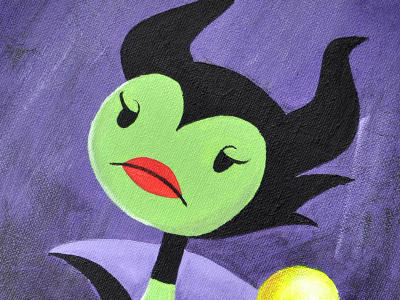 Malefica character disney girl portrait villain witch woman