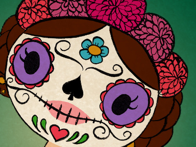 Catrina death día de muertos flower girl handmade mexico portrait starlette todos los santos
