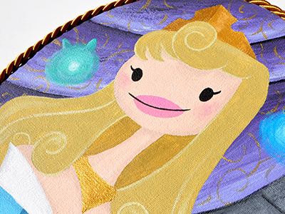 Princess Aurora aurora disney fairytales handmade portrait princess sleeping beauty starlette