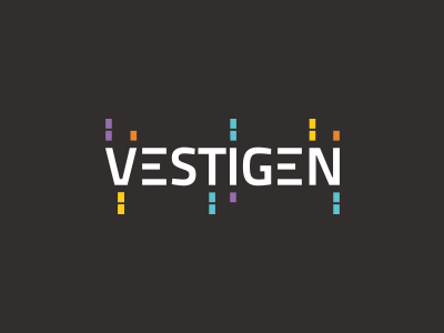 Logo Vestigen care designer diagnostics engineering genes genetics hardware logo logofolio startup technology vestigen