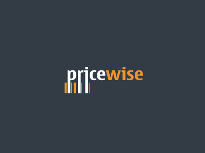 Pricewise Logo barcode ean code logo marketing orange price price tag prices pricing revenue scanner stripes