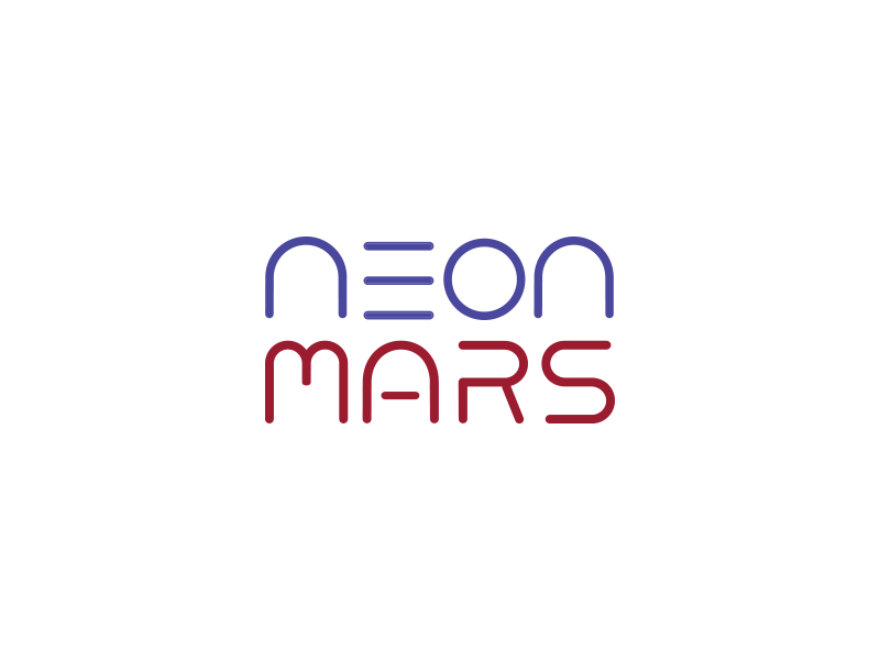 Neon mars logo