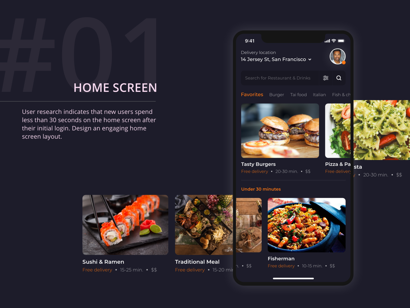 Slingshot Food Delivery App by Mariusz Przybylski on Dribbble