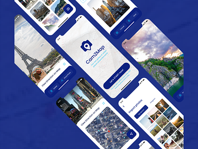 Cam2Map IOS App Design app ios ui uidesign