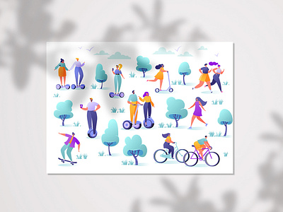 "Leisure Outdoor" Vector Characters