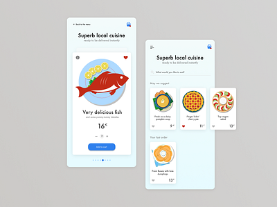 Superb-local-cuisine-right-on-your-table app app cuisine delivery design food local ui