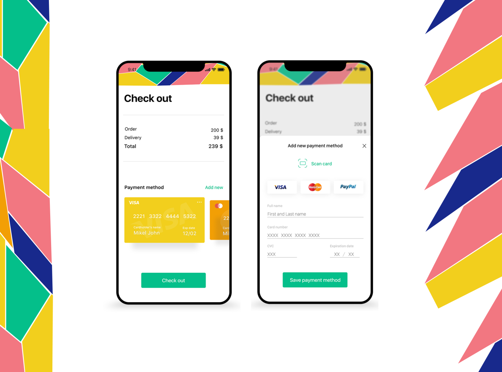 Payment Check out by Anna_Stasiia on Dribbble