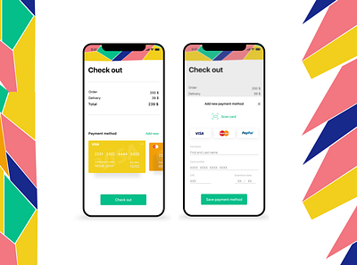 Payment Check out app design figma mobile ui ux