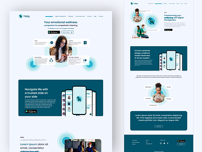 Chatbot SaaS landing page adobe xd ui ux design website design