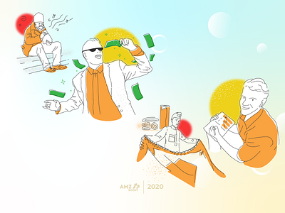 AMZScout illustrations 1 branding design illustration