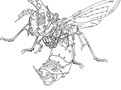Hornet concept concept design illustration vector