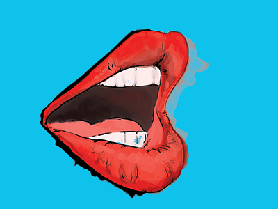 5 branding concept design illustration lips