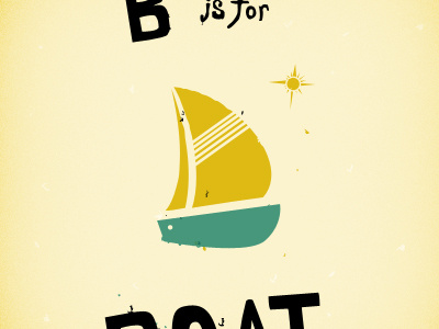 B is for Boat boat flash cards letter b