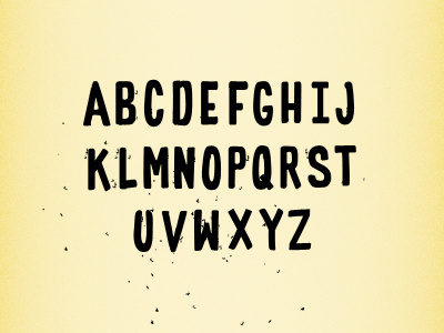 Fugly Handmade Letterforms faint semblance of unity flash cards letterforms nova