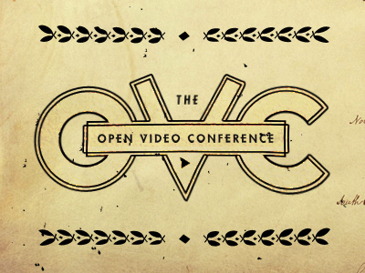 Open Video Conference conference illustration logo mark ovc