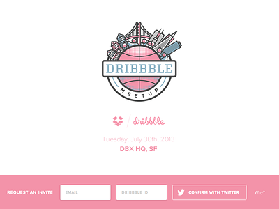 Dropbox/Dribbble Meetup Website