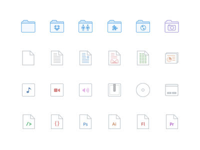 Dropbox File Icons