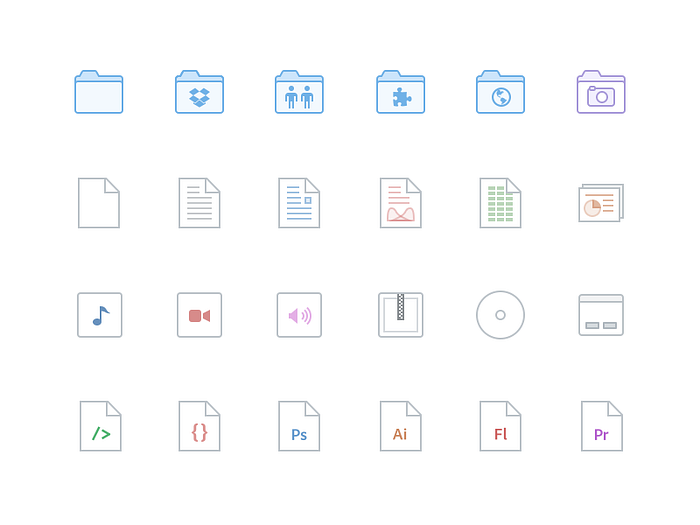 Dropbox File Icons by Morgan Allan Knutson for Dropbox Design on Dribbble